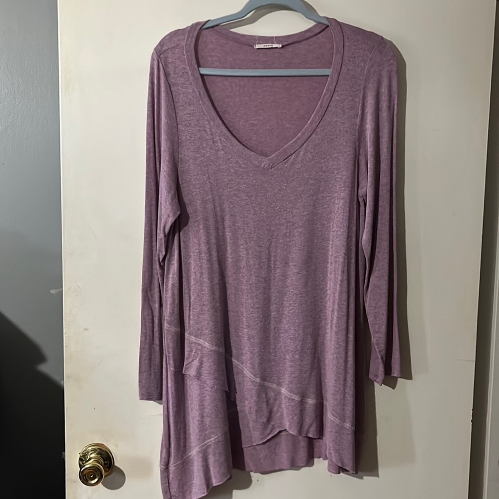 easel lavender tunic top